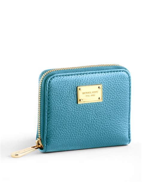 michael kors turquoise zip around wallet|Michael Kors jet set wallet.